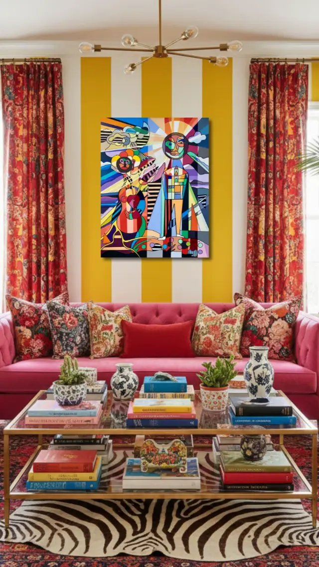 #maximalism #dopaminedecor #art #home #interior 