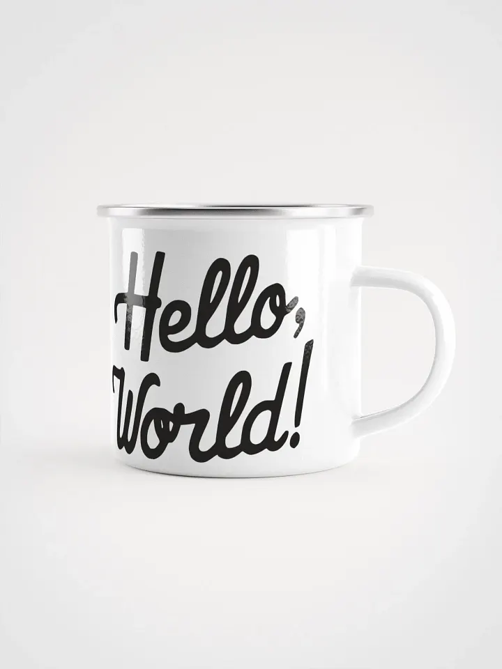 Hello World! Enamel Mug: A Coder's First Cheers product image (1)