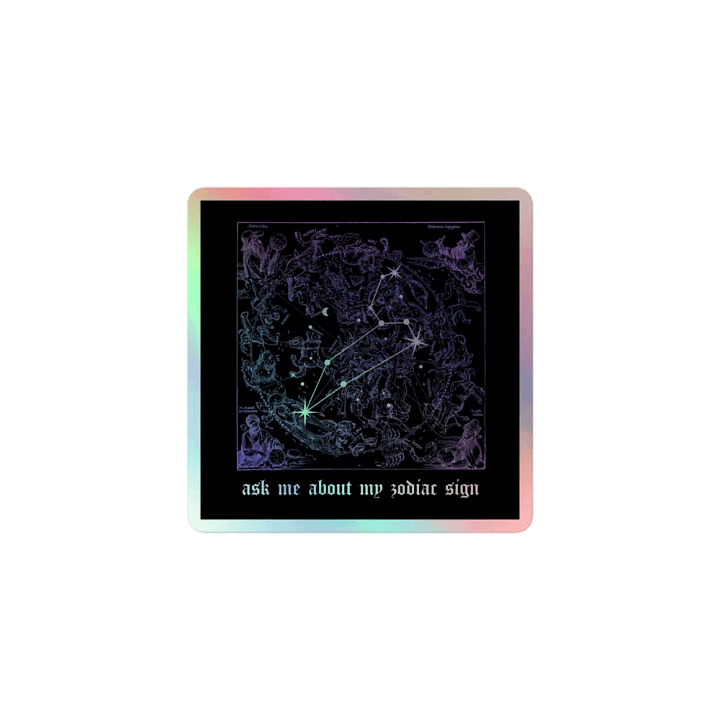 ASK ME ABOUT MY SIGN 🔮 Magic Holographic Sticker Set product image (1)