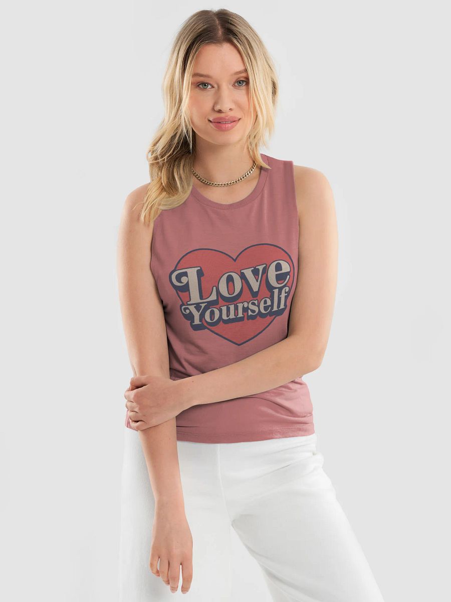 Retro Love Yourself Heart Muscle Tank product image (3)