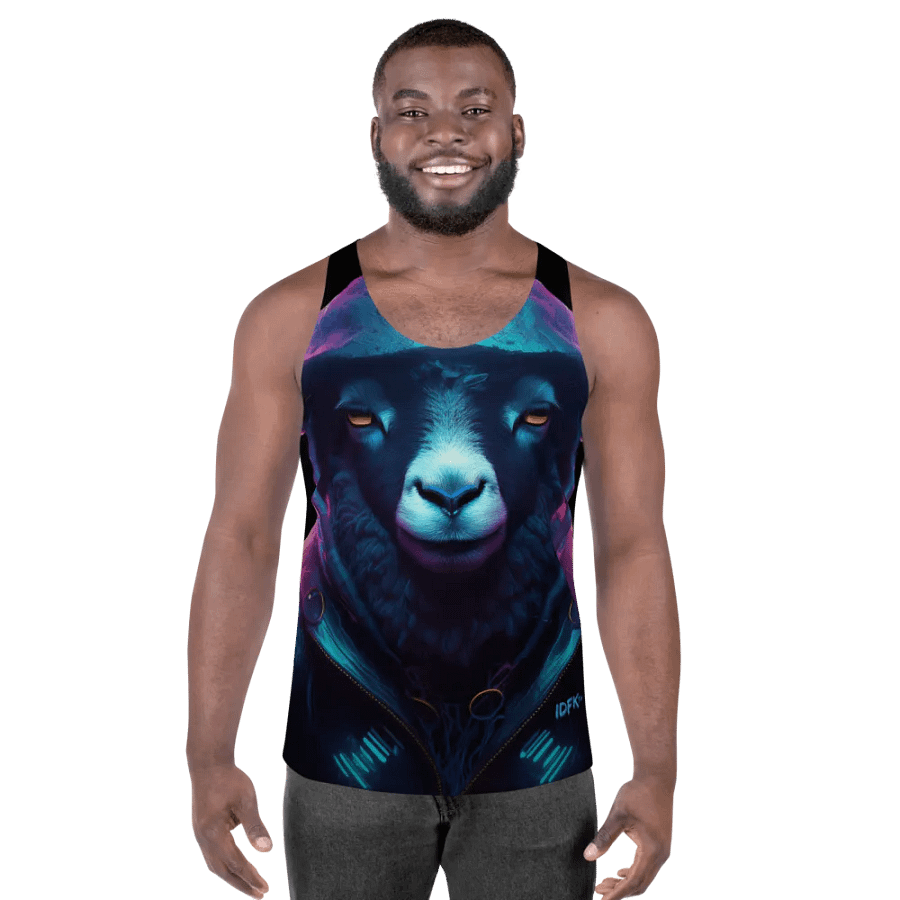 IDFKtv Black Sheep Full Color Tank Top product image (7)