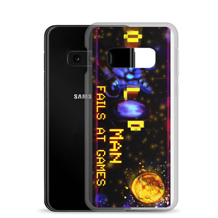 Pixelated Old Man Banner Samsung® Clear Case product image (24)