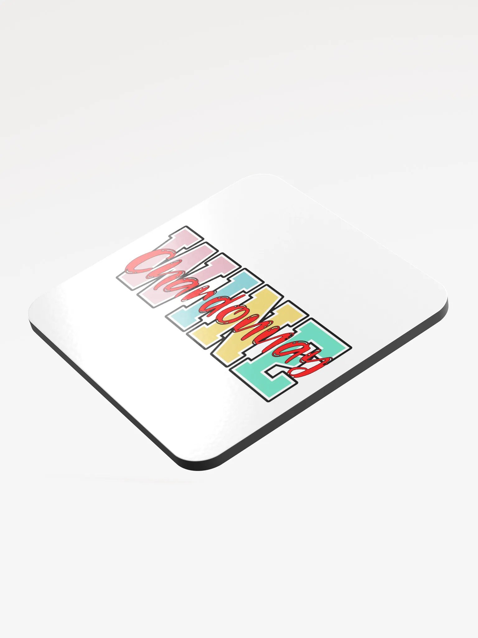 Wine Chardonnay Bliss Glossed Cork Coaster product image (4)