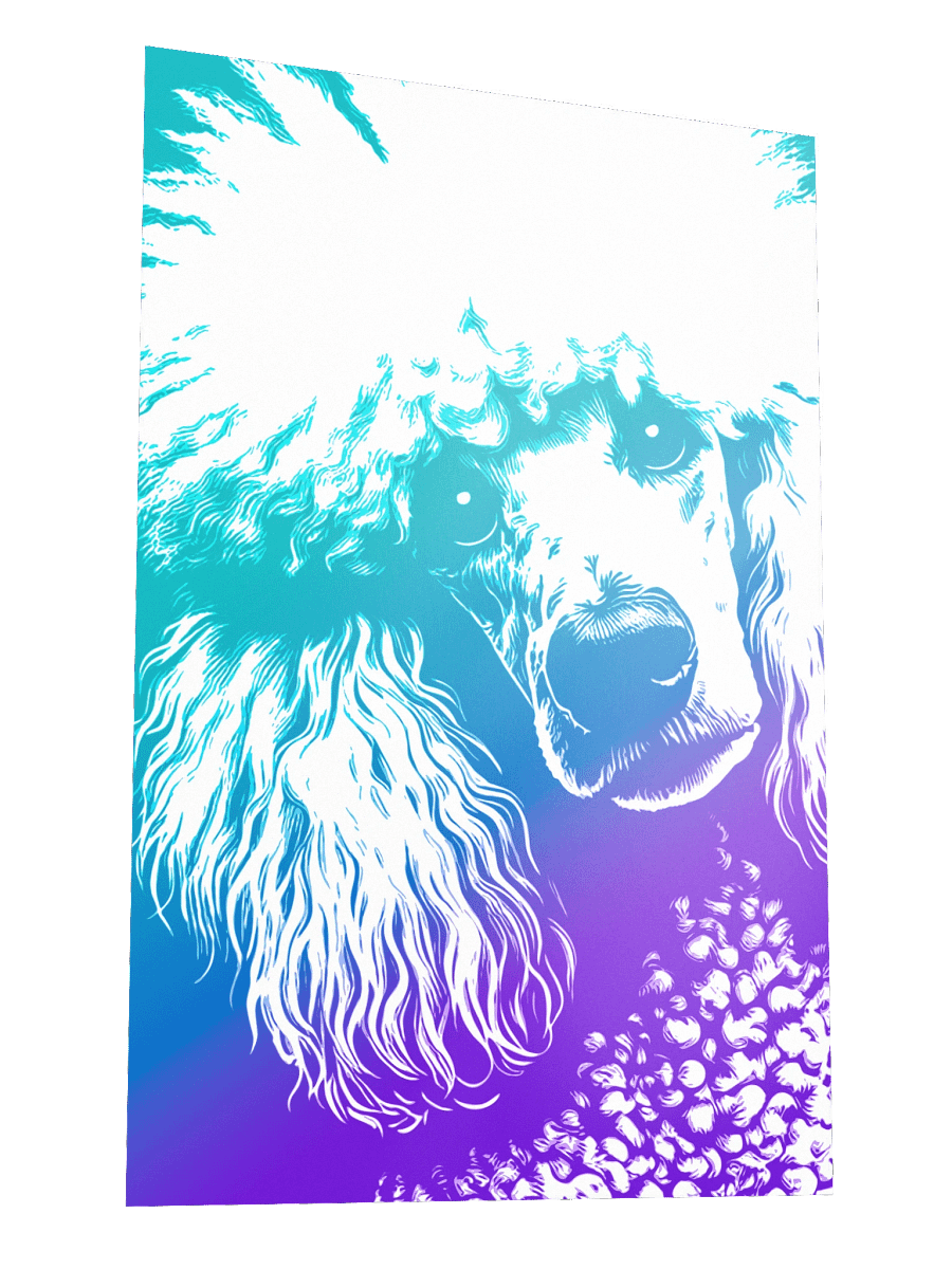Pop Art Poodle Print / Frame Not Included product image (3)