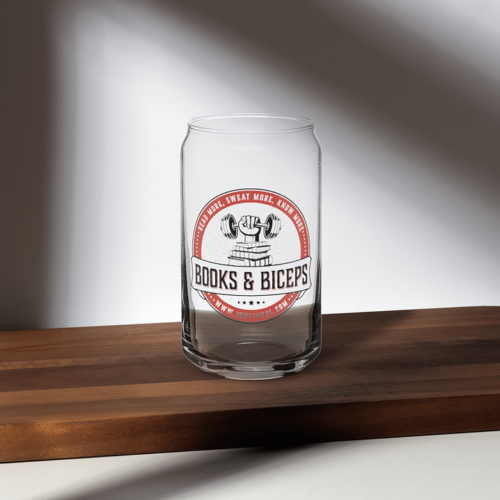 Books & Biceps Thirst for Knowledge Glass product image (2)