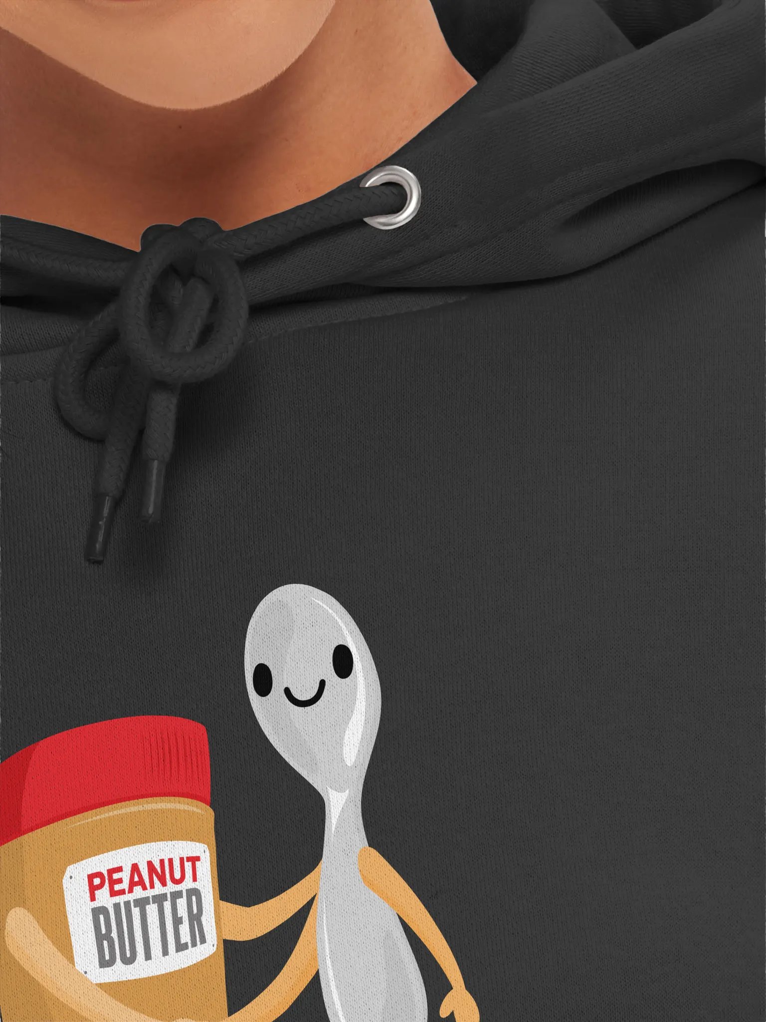 All I Need Is Peanut Butter And Spoon Funny Peanut Butter Lover Hoodie product image (7)