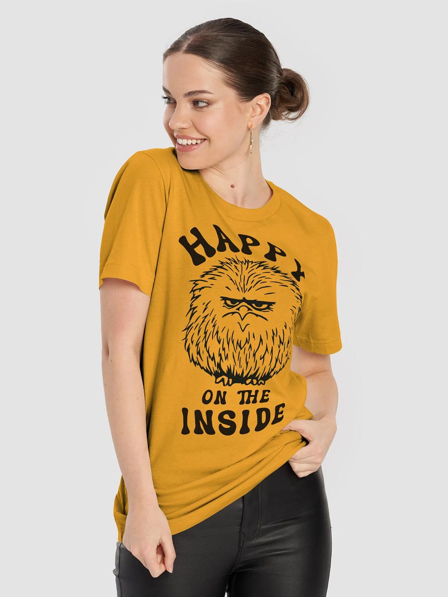 Funny Grumpy Kiwi T-Shirt, Happy on the Inside Sarcastic Tee, Bird Lover Gift, Moody Animal Graphic Shirt, Unisex Funny Wildlife T-shirt product image (5)
