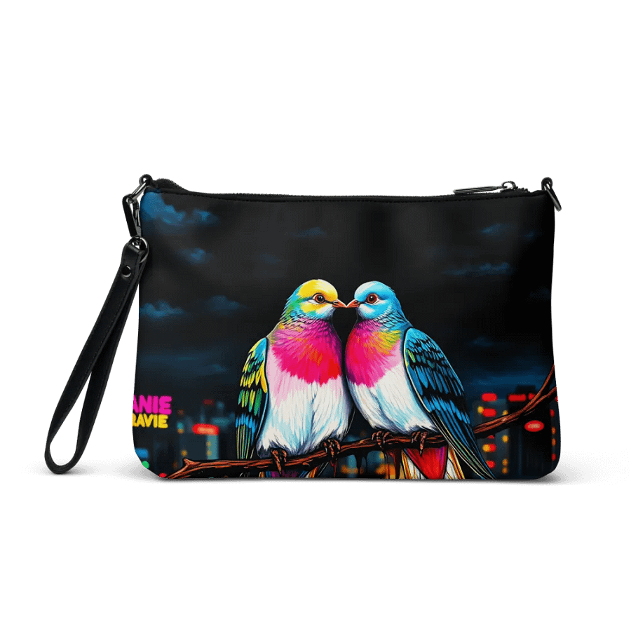 faux leather Charcoal Chic Crossbody Bag product image (3)