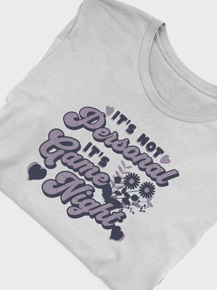 Retro Gamer Girl Shirt, Pretty Board Game Shirt for Women, It's not Personal It's Game night, on Silver product image (7)