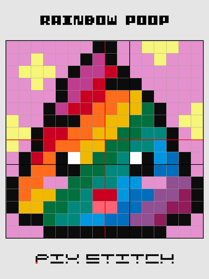Rainbow Poop Pixel Art product image (2)