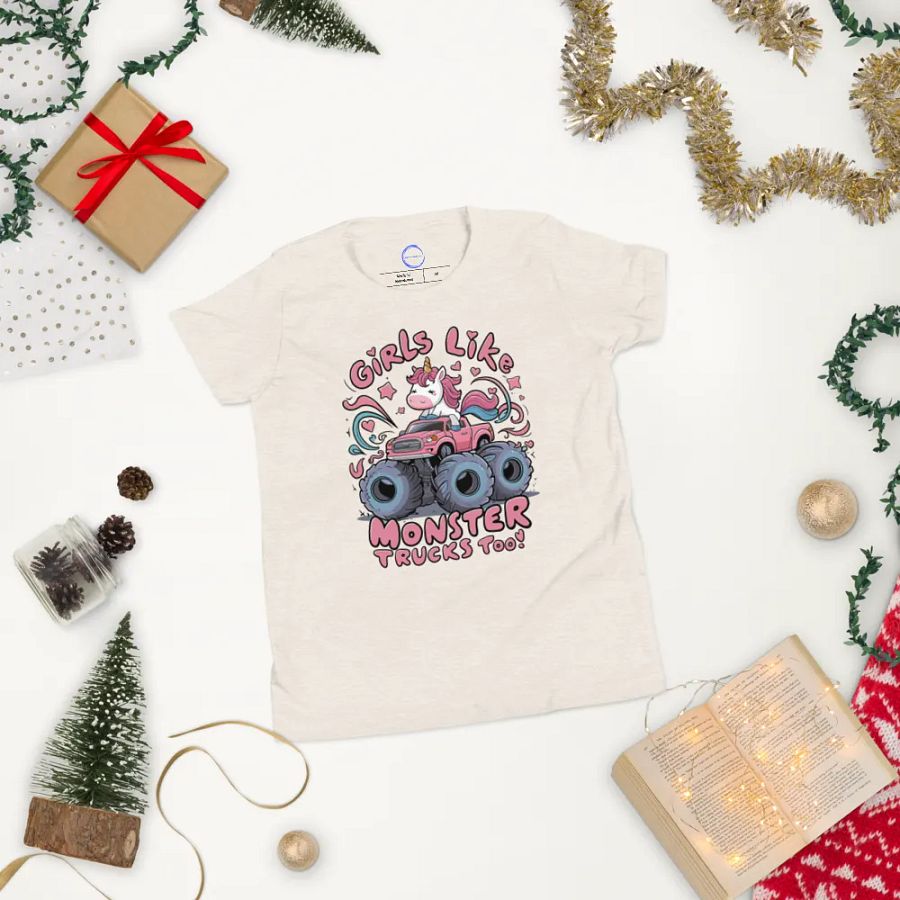 Girls like Monster Tucks Too- Youth Tee product image (8)