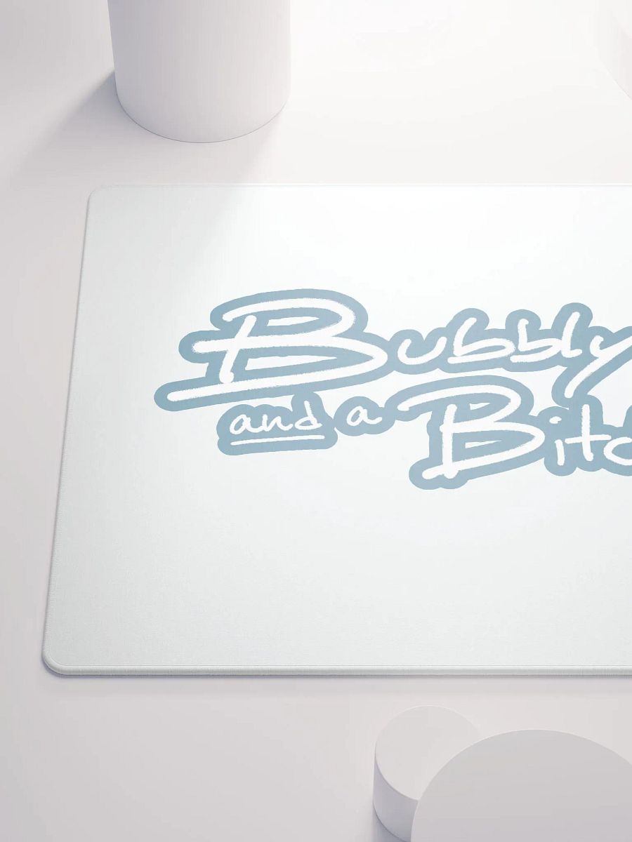 Bubbly and a B*tch (lined design, #709AAF) mouse pad product image (6)