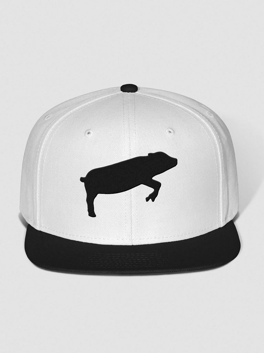 Leaping Pig Logo DARK (Otto Wool Blend Snapback Cap) product image (2)