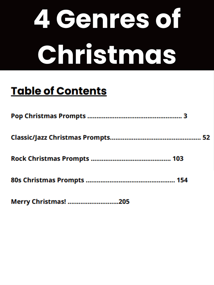 100 Christmas Prompts for Suno product image (2)