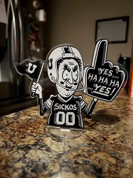 (Limited Stock) The Sickos Committee Beveled #1 Fan Football Acrylic Stand product image (1)