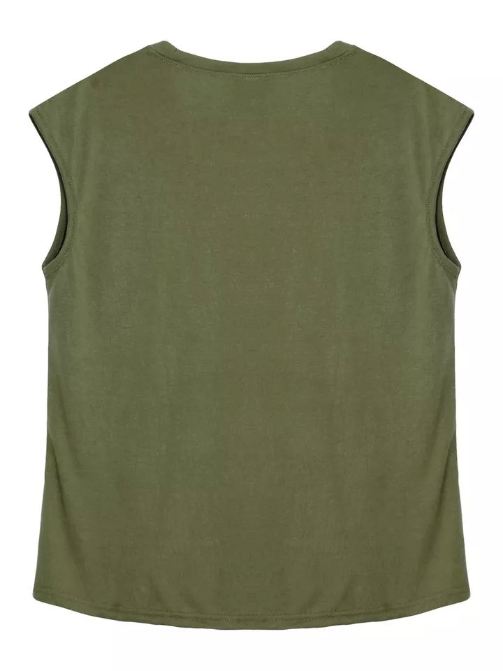 Mens Casual Sleeveless Round Neck T-Shirt Solid Color Vest Muscle Tank Tops product image (3)