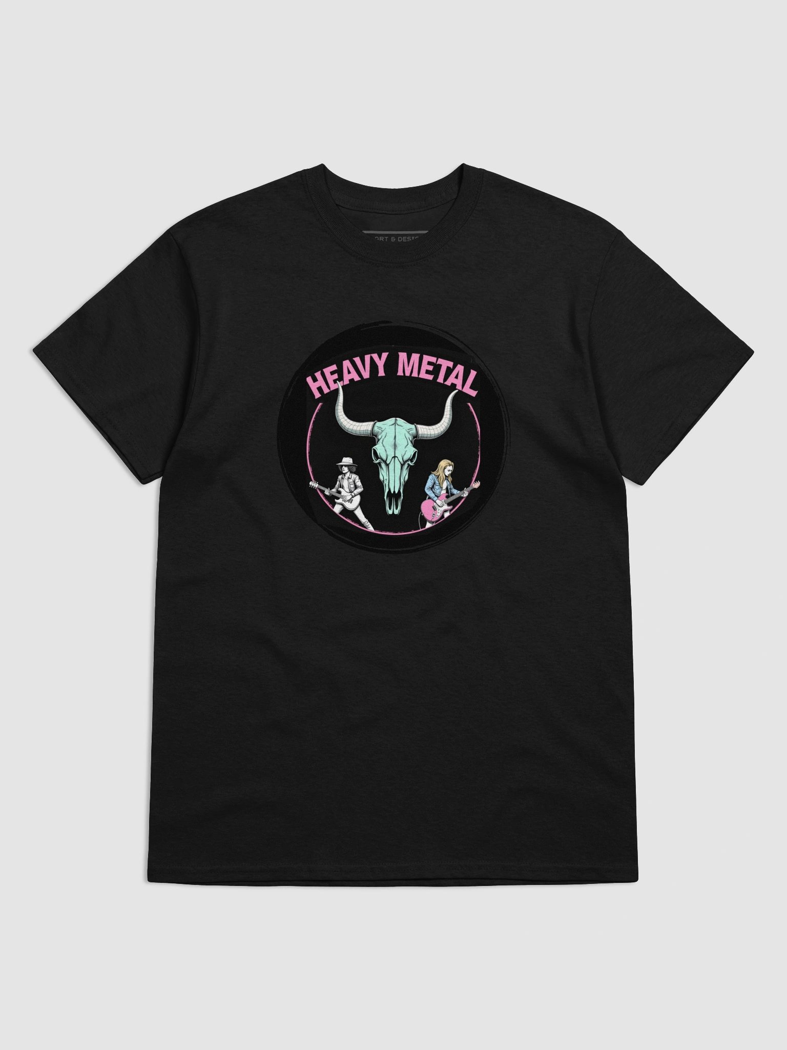 Riff Riders: Skull & Strings Syndicate - Heavy Metal - M-ART & DESIGN Tee product image (33)
