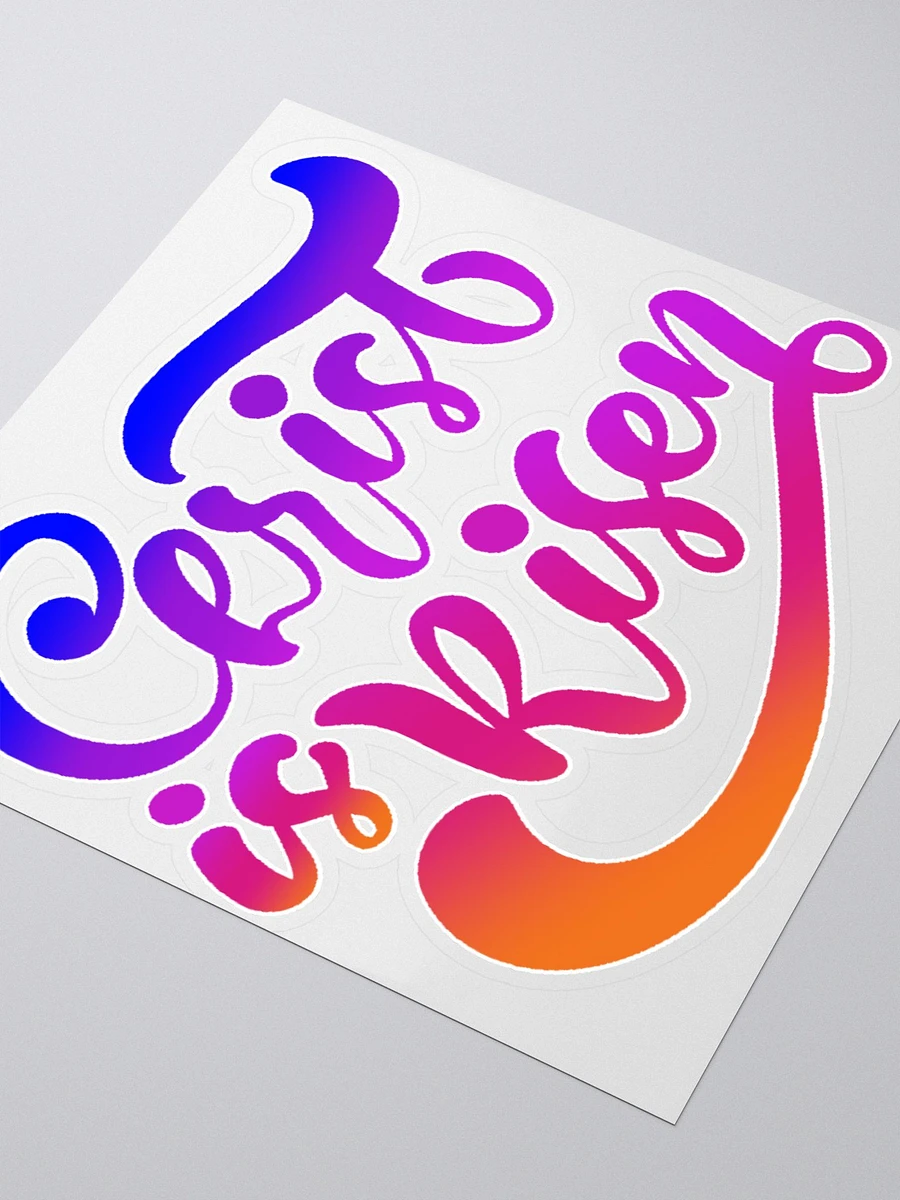 Gradient 'Christ Is Risen' Sticker product image (3)