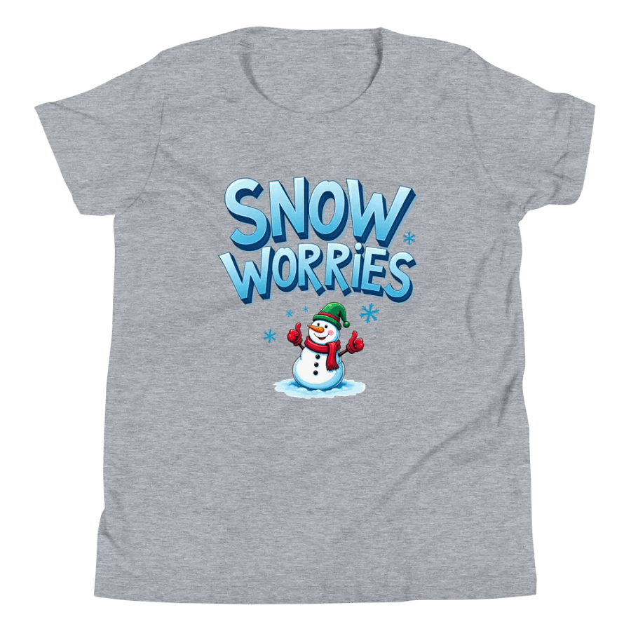Snow Worries Youth T-Shirt product image (51)
