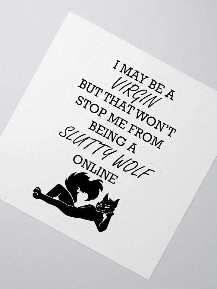 Slutty Wolf Kiss Cut Sticker product image (2)