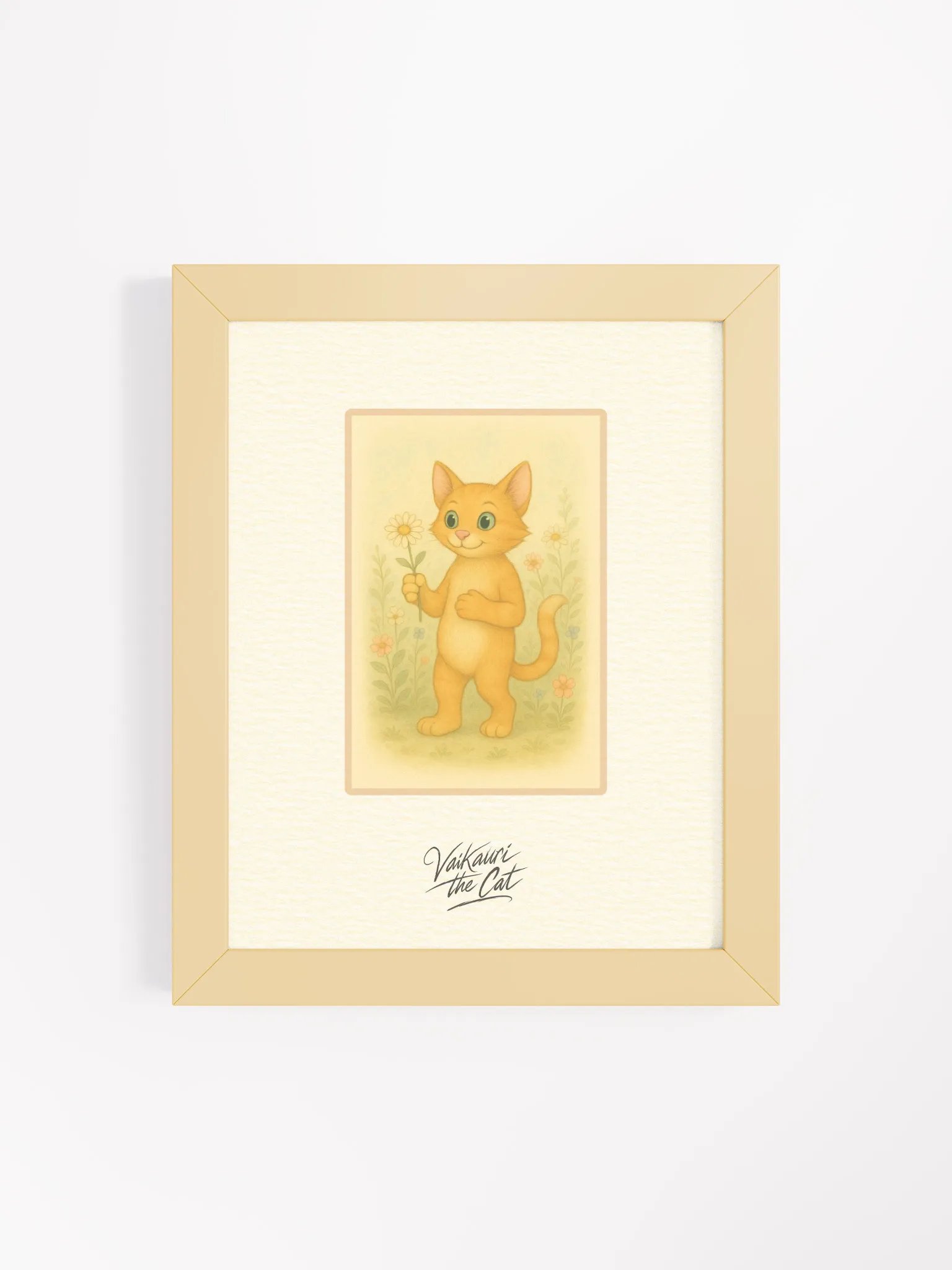 Vaikauri the Cat - Framed Matte Artprint product image (8)