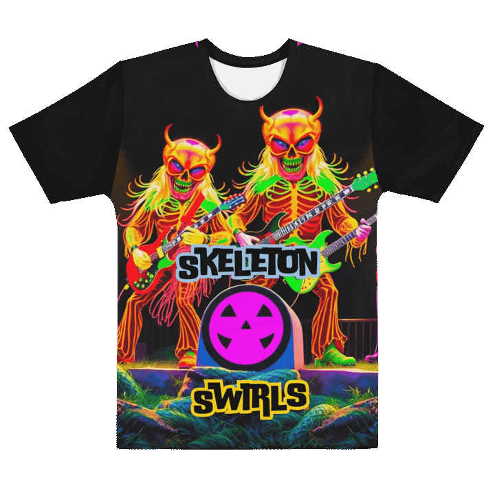 Skeleton Swirls T Shirt product image (2)