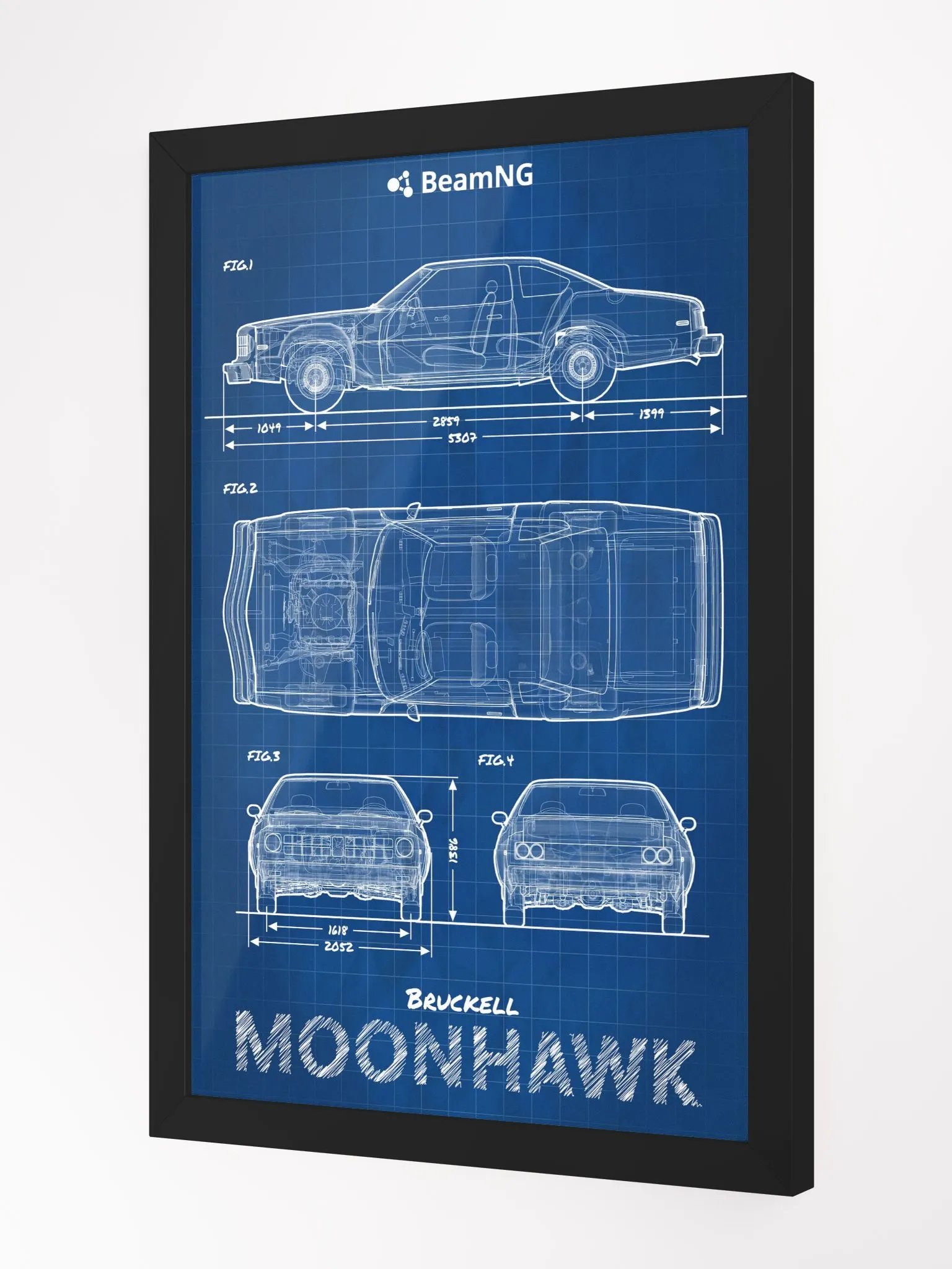 Framed Poster: Bruckell Moonhawk Blueprint product image (3)