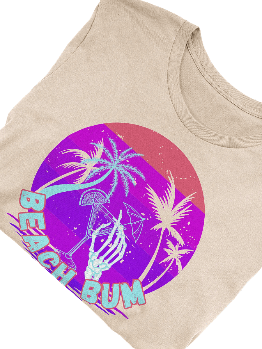 Beach Bum Skeleton Sunset T-Shirt product image (3)