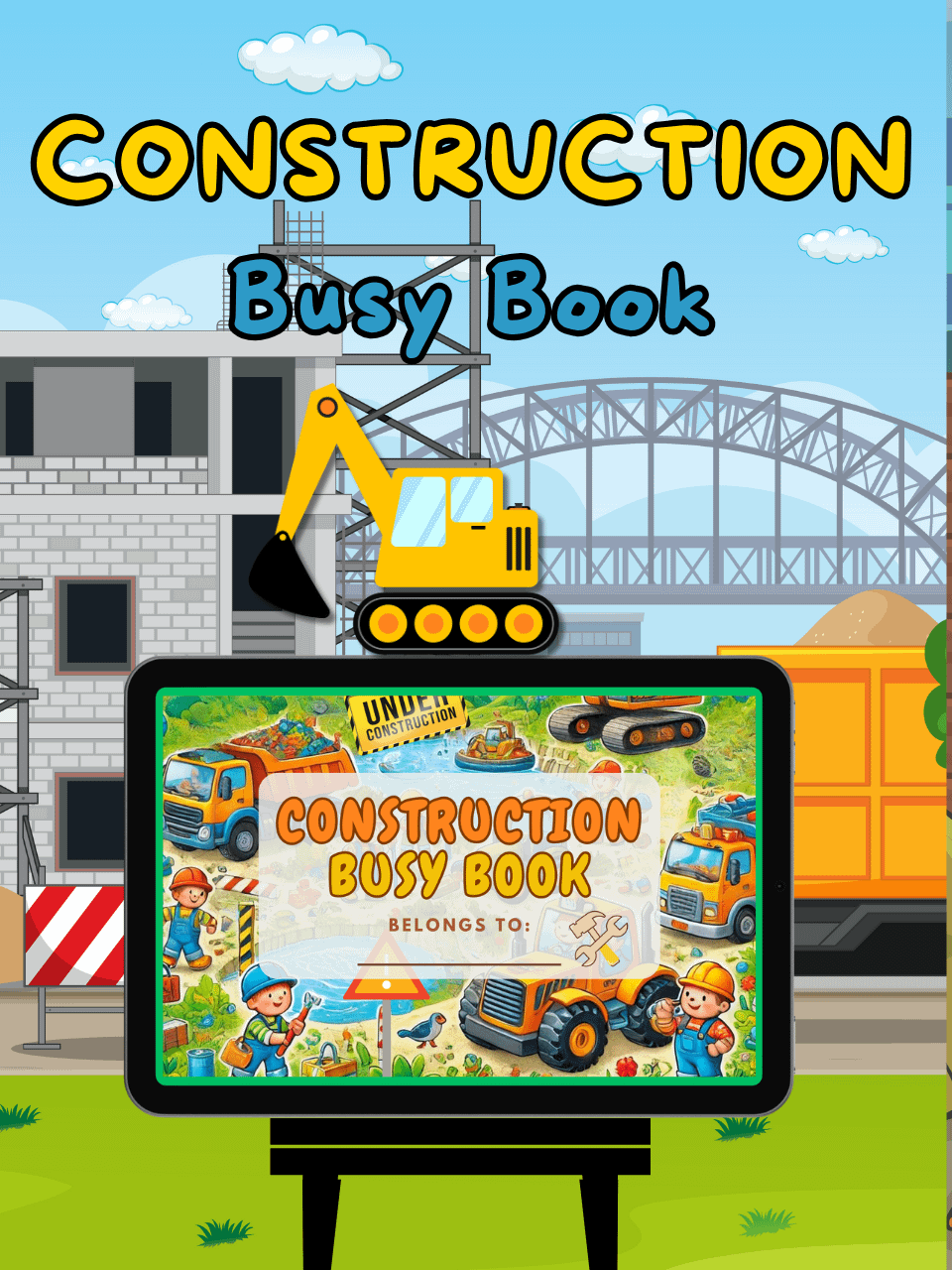 Under Construction Activity Busy Book Kit product image (2)