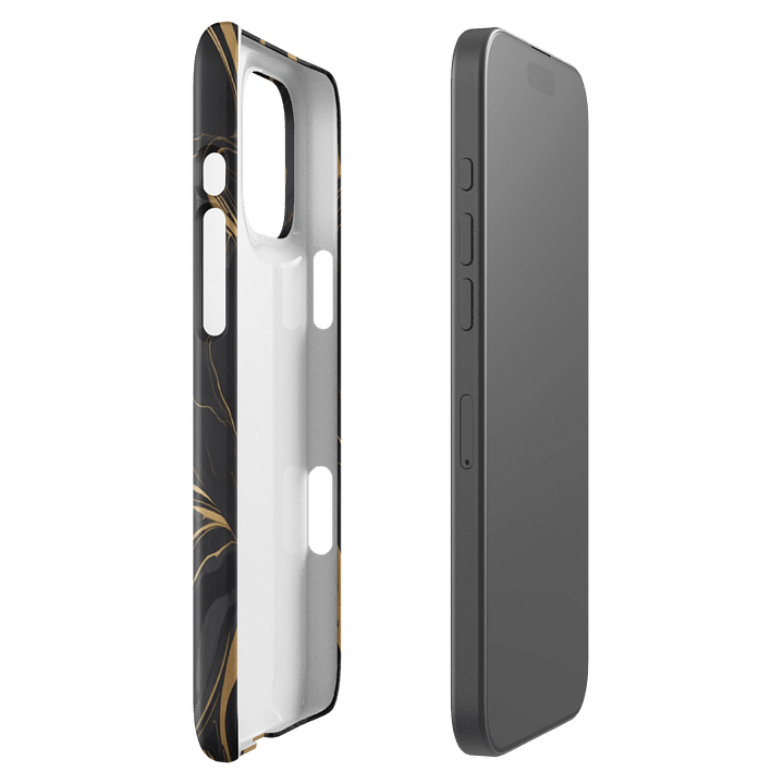 Snap Case for iPhone – Liquid Gold on Onyx product image (47)