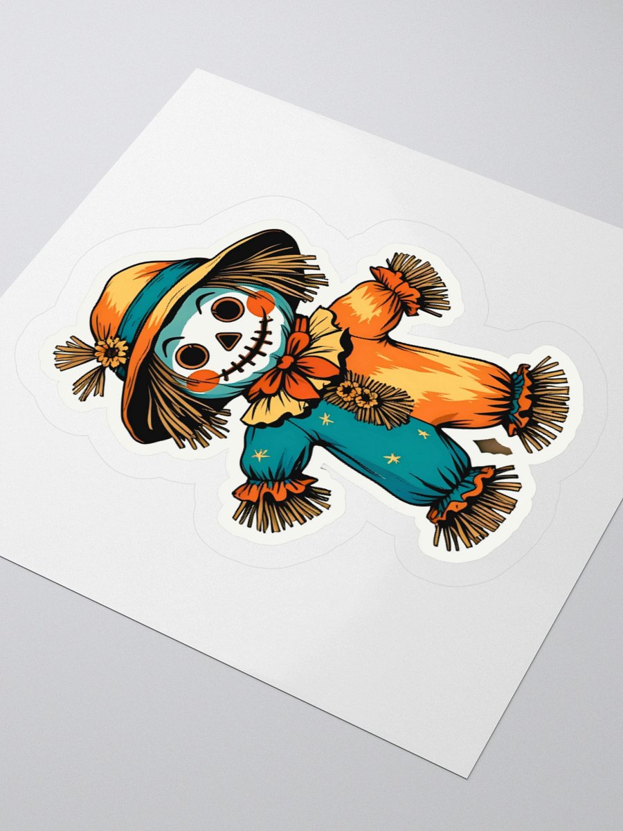 Whimsical Scarecrow Kiss Cut Sticker product image (9)