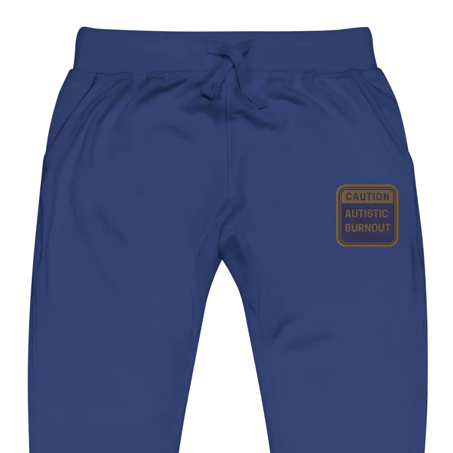 CAUTION: ASD BURNOUT (belle design) embroidered unisex joggers product image (1)