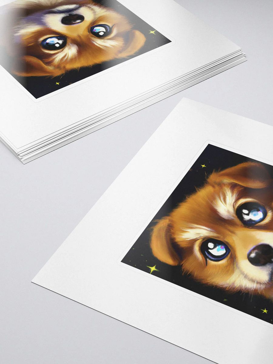 Cute Galactic Puppy Alpha Sticker product image (5)
