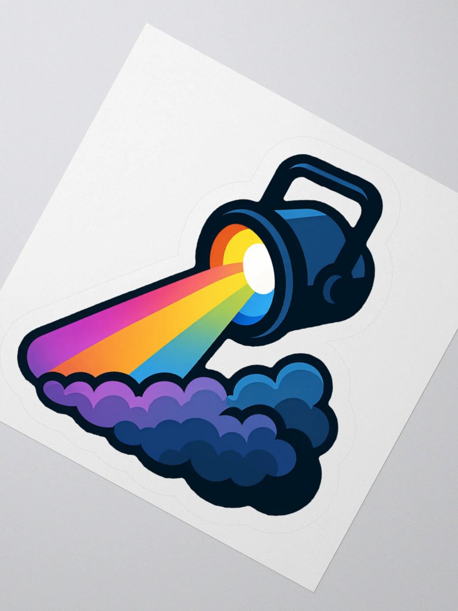 Theatrically Jerry: Rainbow Stage Light Fog Sticker product image (4)