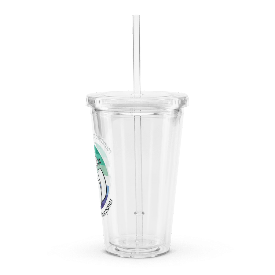 Round and Proud Manul Gay MLM Version - Transparent Cup & Straw product image (4)