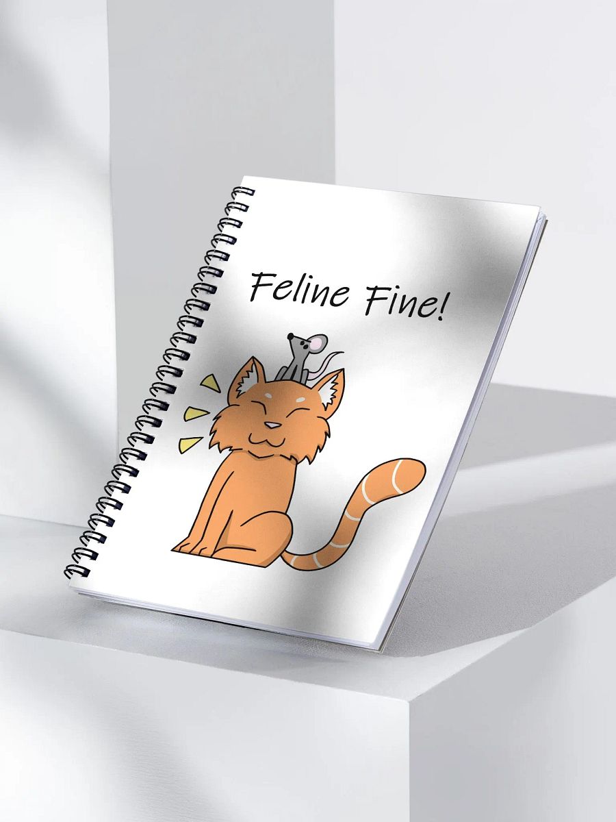 Feline Fine Spiral Notebook product image (3)