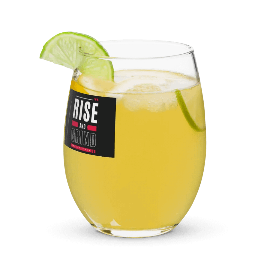 Rise and Grind Motivational Stemless Wine Glass product image (9)
