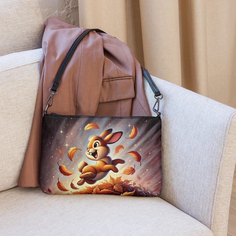 Autumn Leaves Bunny Rabbit Crossbody Bag - Whimsical Purse product image (6)