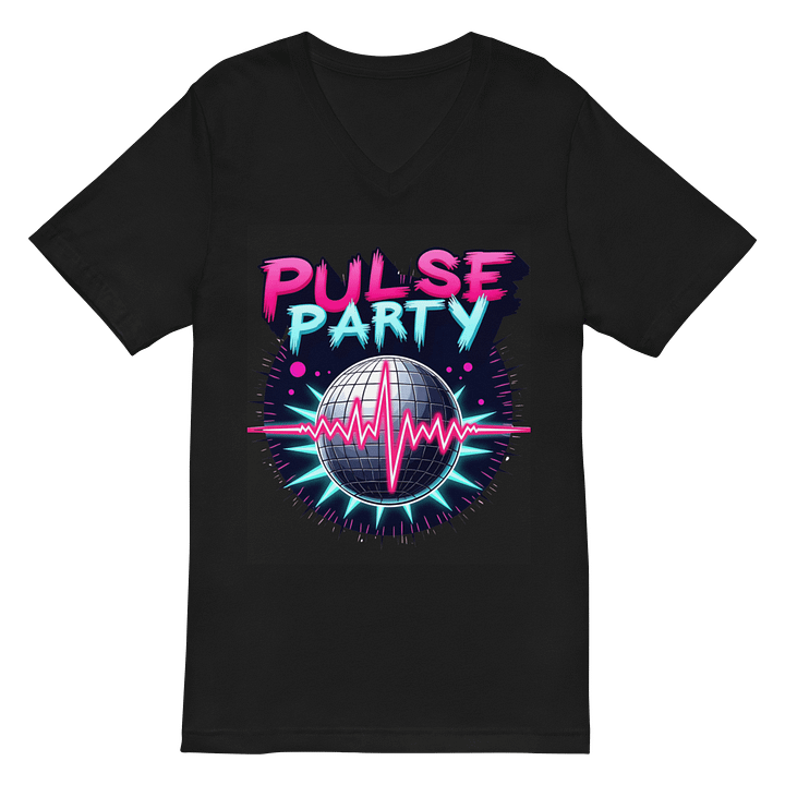 Neon Pulse Party V-Neck Tee product image (3)