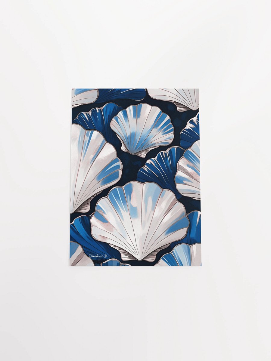 Poster artistique - Coquilles Saint-Jacques - 1 - Cadeau Déco Energie Vibratoire product image (7)
