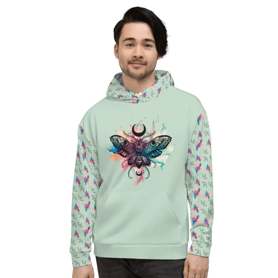 Mystical Skull Moth Hoodie product image (4)