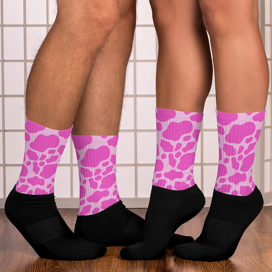 Cow Print Socks- Pink product image (7)