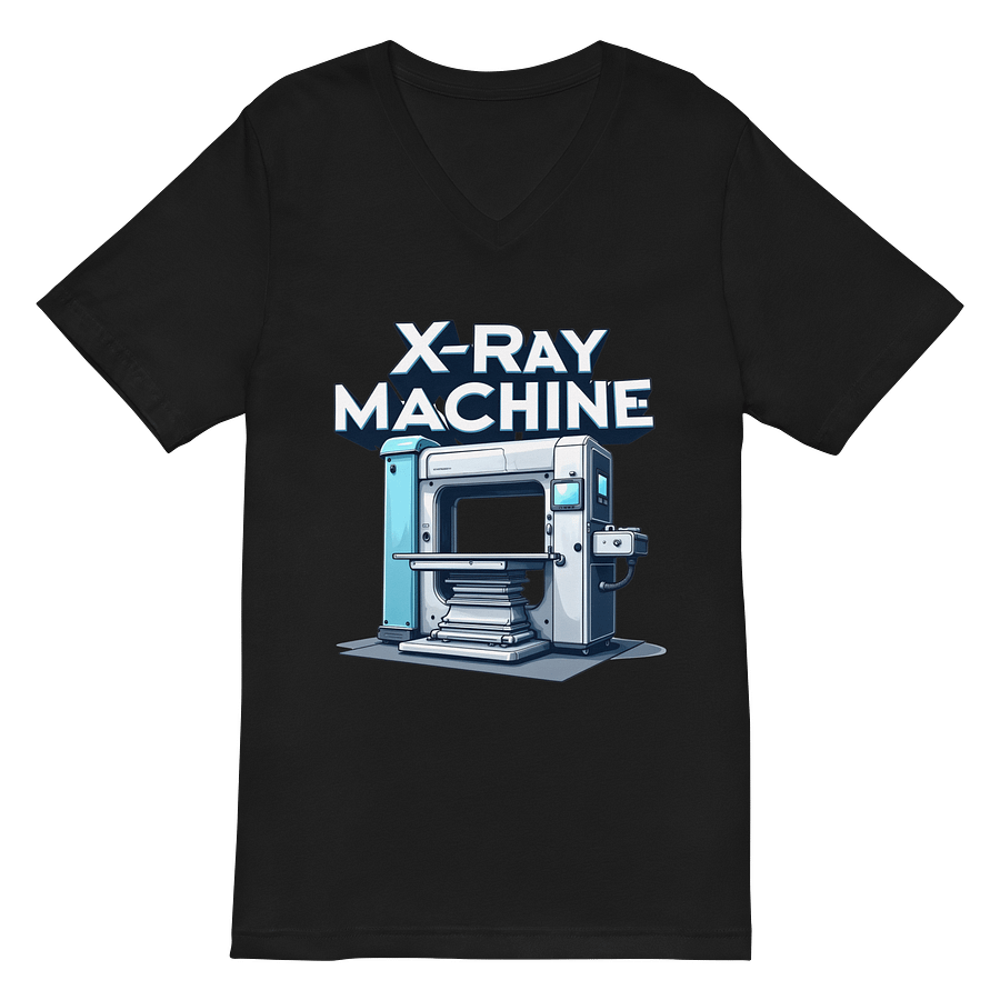 Bold X-Ray Machine Illustration V-Neck T-Shirt product image (3)