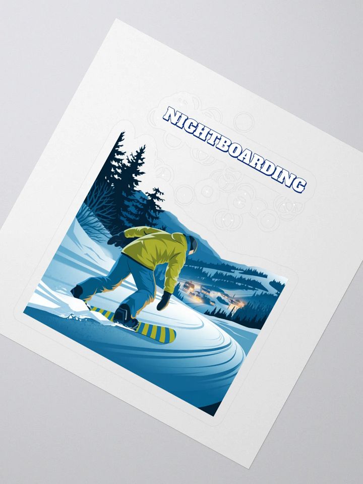 Nightboarding - Midnight Snowboarding Sticker product image (2)