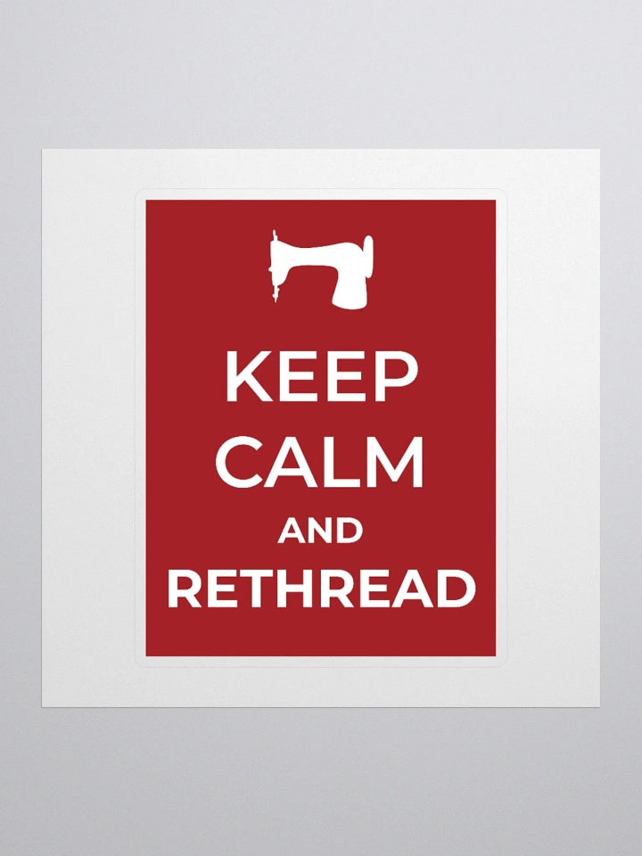 Keep Calm Red Sticker product image (1)