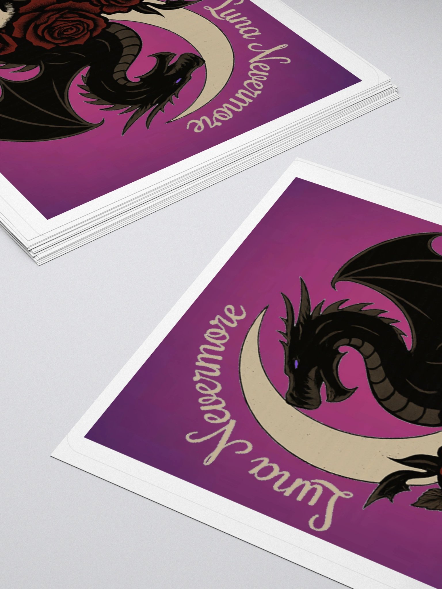 Luna's Dragon Logo Kiss Cut Stickers product image (10)
