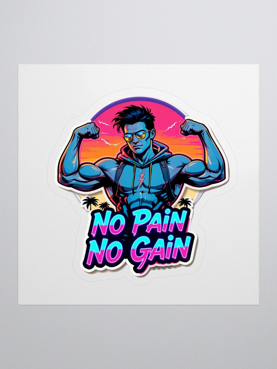 Flexin' Sunset Kiss Cut Stickers product image (1)