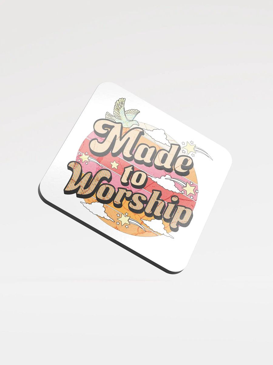 Made To Worship Divine Cork Coaster product image (1)