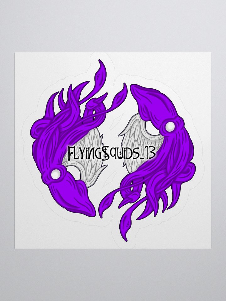 Flying Squids Duo w/ Name - Sticker product image (1)