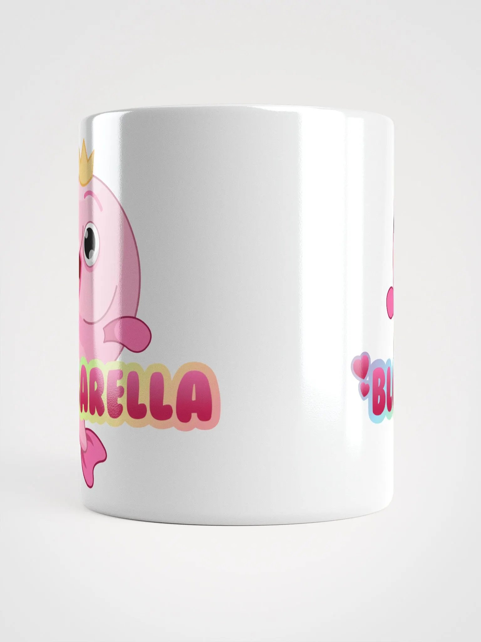 Blobarella White Logo Mug product image (10)